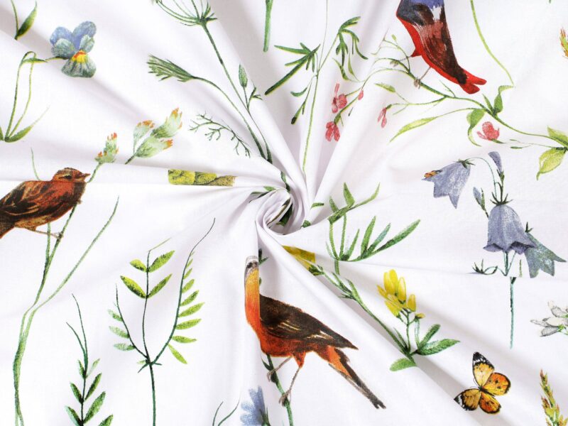 100% Cotton fabric life in nature by Stofex.