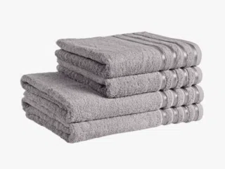 Bamboo towel / bath towel grey by Stofex.