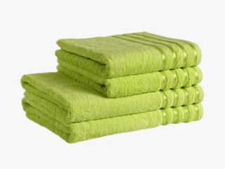 Bamboo towel / bath towel green by Stofex.