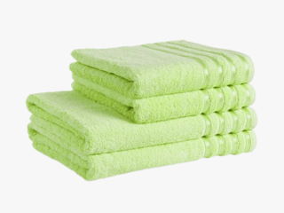 Bamboo towel / bath towel light green by Stofex.