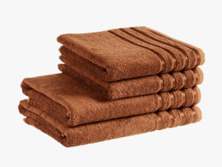 Bamboo towel / bath towel brown by Stofex.