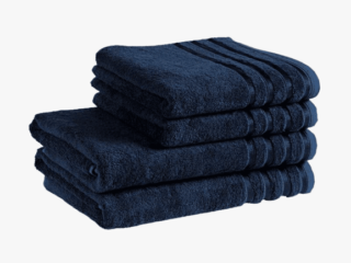 Bamboo towel / bath towel dark blue by Stofex.