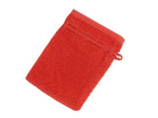 Terry washcloth red by Stofex.