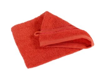 Terry washcloth red by Stofex.