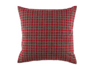 Christmas LONETA pillowcase red and green small checkered by Stofex.