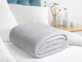 Luxury microflannel blanket grey 200x230 cm by Stofex.