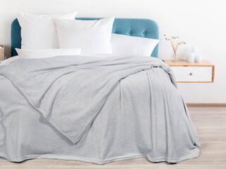 Luxury microflannel blanket grey 200x230 cm by Stofex.