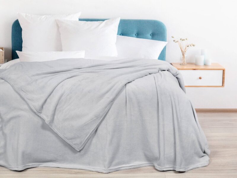 Luxury microflannel blanket grey 200x230 cm by Stofex.