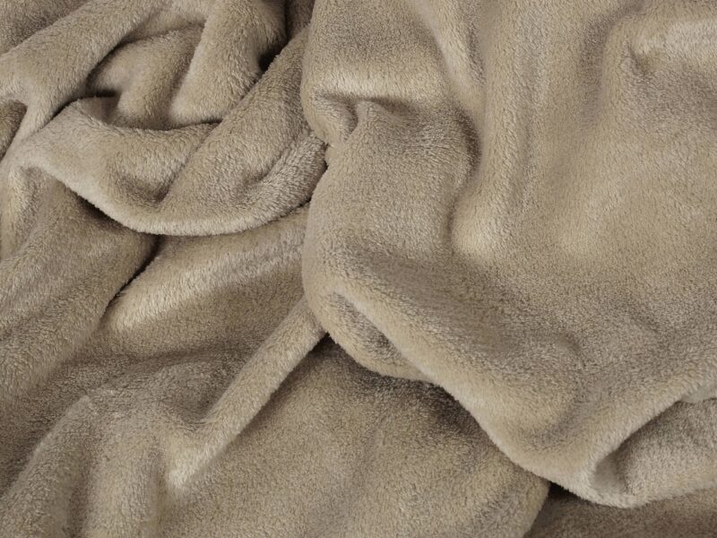 Luxury microflannel blanket beige 200x230 cm by Stofex.