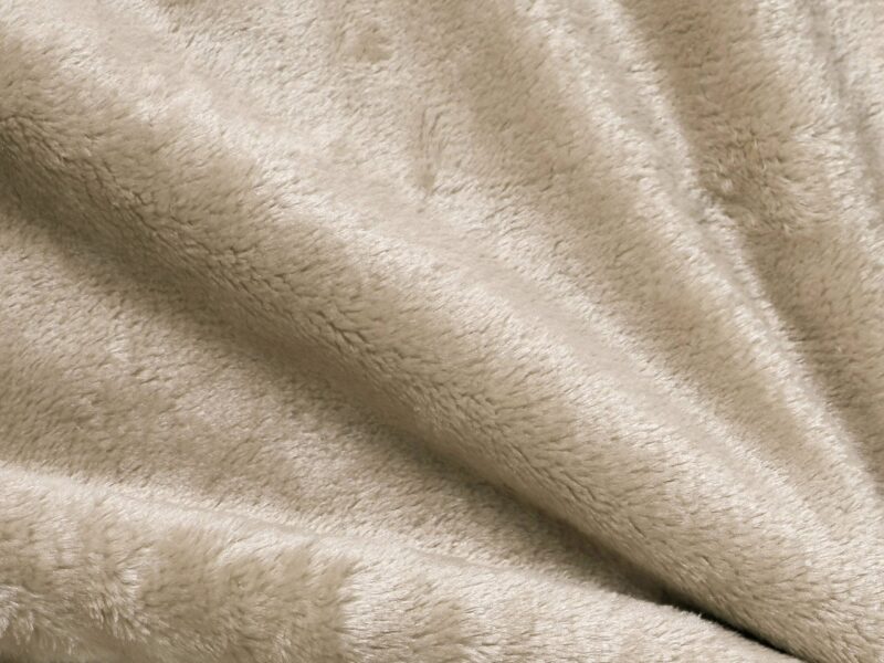 Mikroflanell-Decke beige 150x200 cm von Stofex.