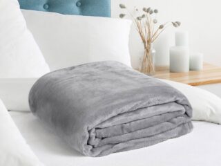 Microflannel blanket dark grey 150x200 cm by Stofex.