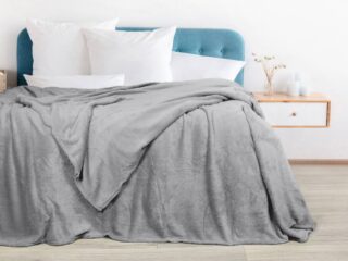 Microflannel blanket dark grey 150x200 cm by Stofex.