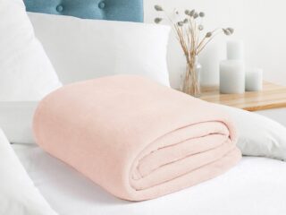 Microflannel blanket champagne pink 150x200 cm by Stofex.