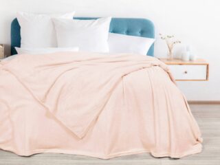 Microflannel blanket champagne pink 150x200 cm by Stofex.