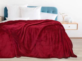 Microflannel blanket red 150x200 cm by Stofex.