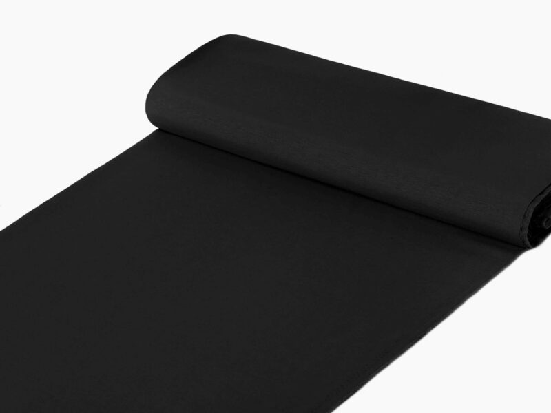 Decorative fabric LONETA ultra black width 140 cm by Stofex.