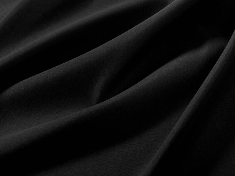 Decorative fabric LONETA ultra black width 140 cm by Stofex.