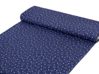 Christmas Cotton fabric stars on blue by Stofex.