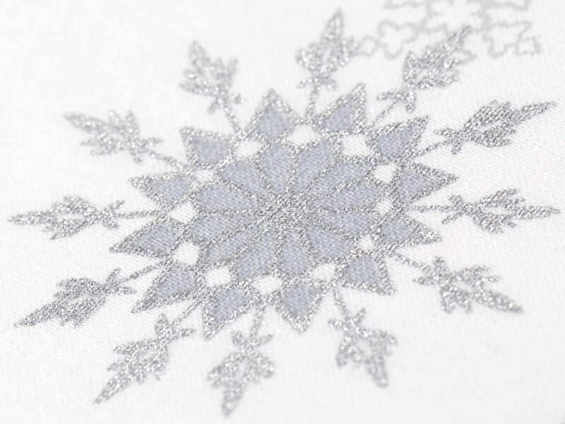 Christmas Cotton fabric silver flakes by Stofex.