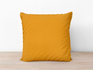 Cotton pillowcase mustard yellow by Stofex.