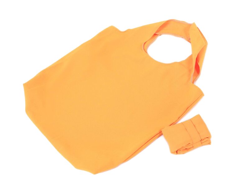 Compact shopping bag ochre yellow by Stofex.