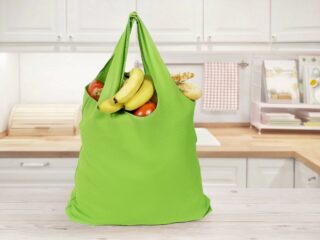 Compact shopping bag green by Stofex.