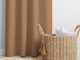 Blackout Curtain Light Brown by Stofex.