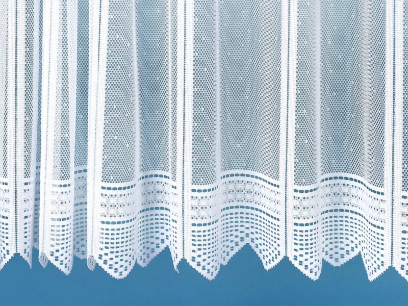 Decorative sheer curtain with stripes - 3781 by Stofex.