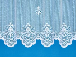 Decorative sheer curtain with hand fans - 3792 by Stofex.