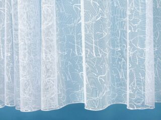 Jacquard sheer curtain stems with lines pattern 3794 by Stofex.