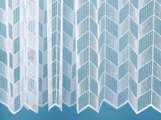 Jacquard sheer curtain with diamonds pattern 3903 by Stofex.