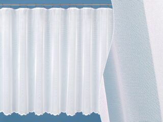 Jacquard sheer curtain smooth pattern 43004 by Stofex.