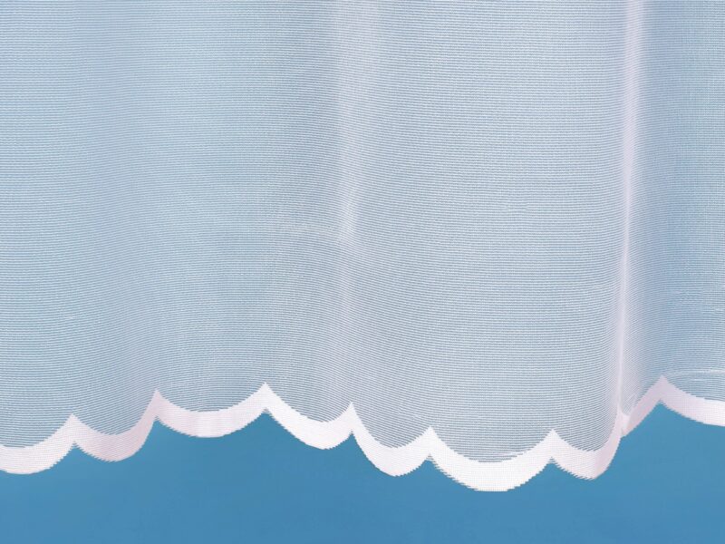 Jacquard sheer curtain smooth pattern 43004 by Stofex.