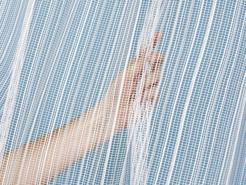 Jacquard sheer curtain mesh net pattern 11747 by Stofex.