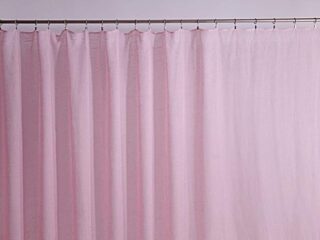 Cressed voile pink with sewn-in weights 1018 by Stofex.