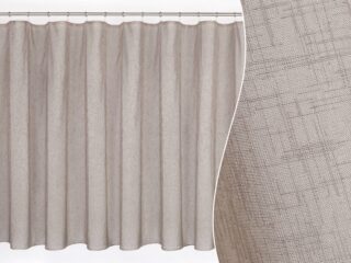 Voile brown with sewn-in weights 1033 by Stofex.