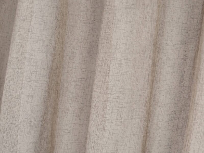 Voile brown with sewn-in weights 1033 by Stofex.