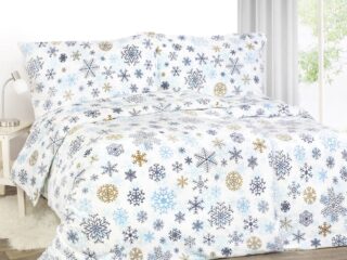 Microplush bed linen snowflakes by Stofex.