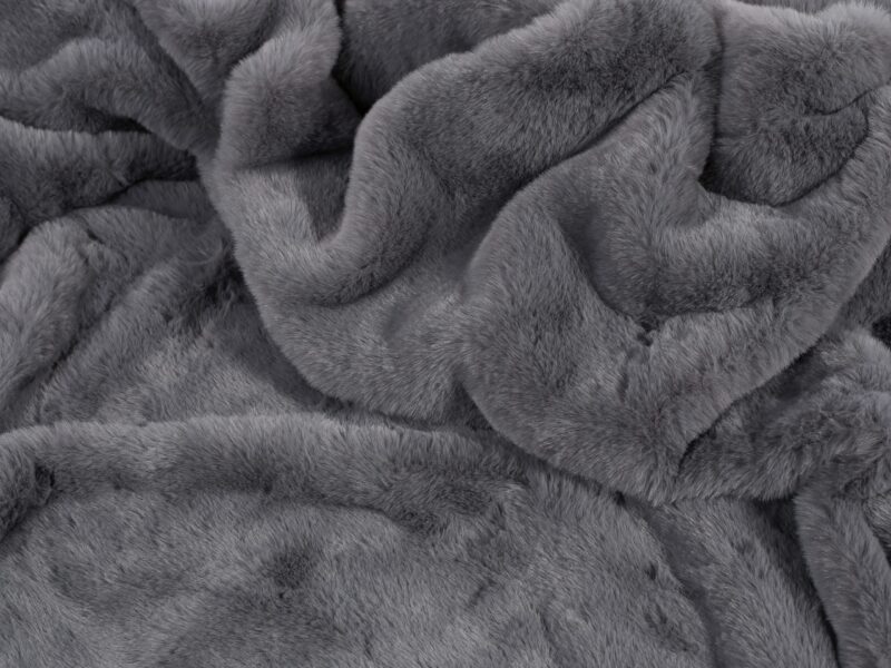 Luxury blanket dark grey by Stofex.