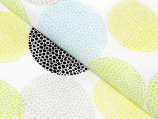 Cotton fabric stylized circles by Stofex.