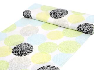 Cotton fabric stylized circles by Stofex.