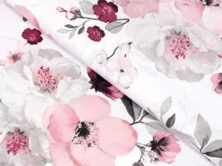 100% Cotton fabric sakura flowers by Stofex.