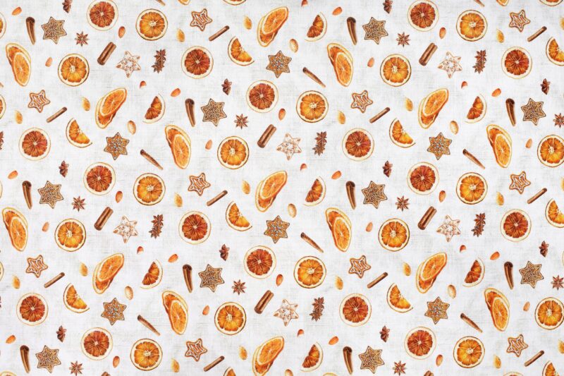 Decorative fabric LONETA orange and cinnamon width 140 cm by Stofex.Decorative fabric LONETA orange and cinnamon width 140 cm by Stofex.