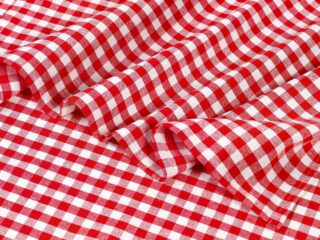 Heavy duty kitchen towel - red-white small plaid 50x70 cm by Stofex.