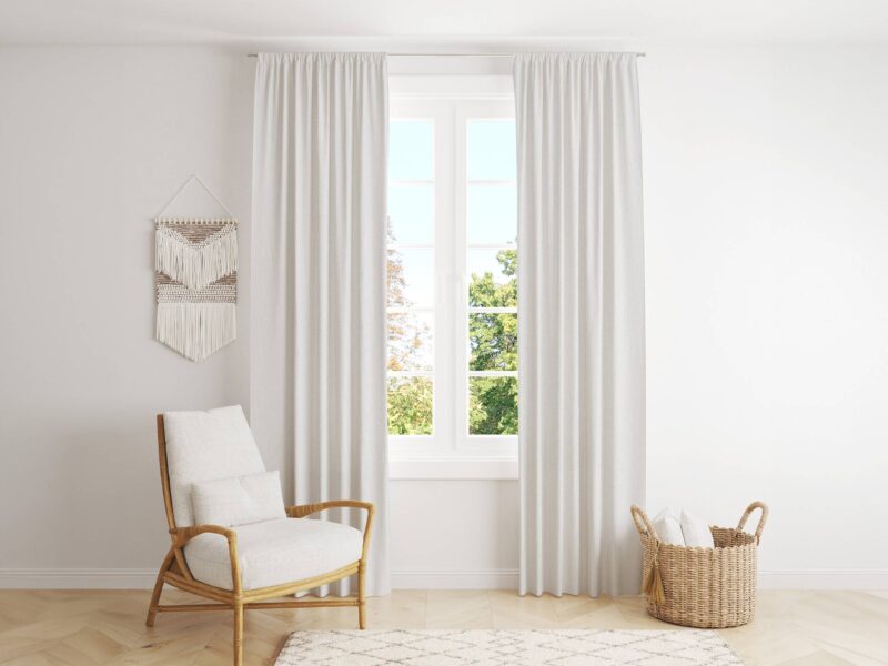 Blackout curtain white by Stofex.