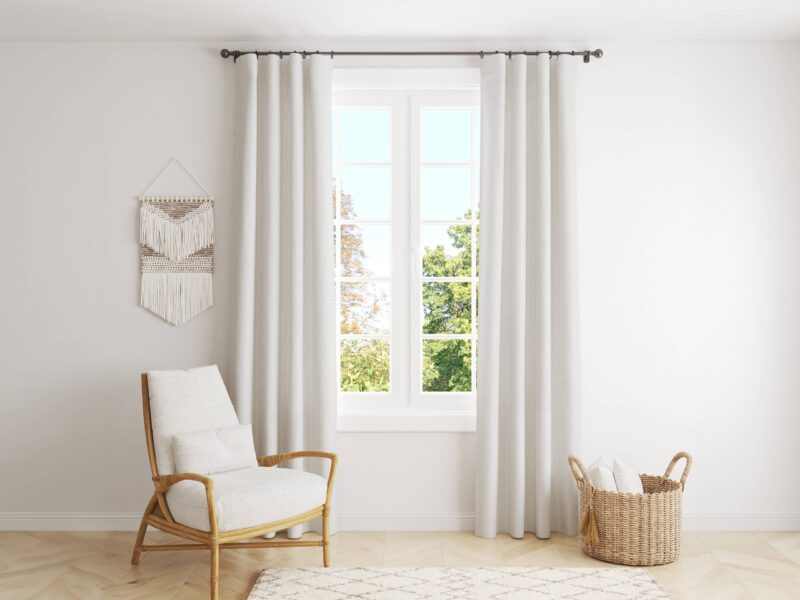 Blackout curtain white by Stofex.