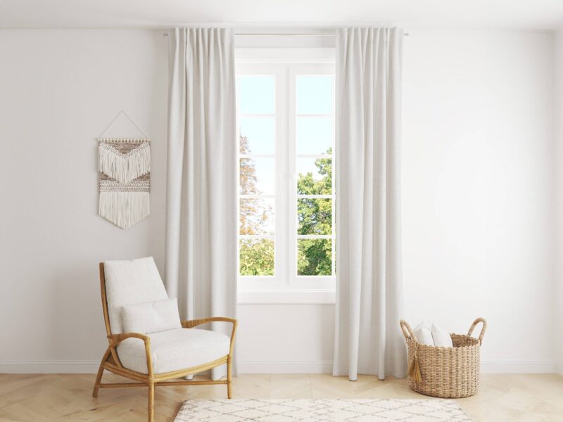 Blackout curtain white by Stofex.