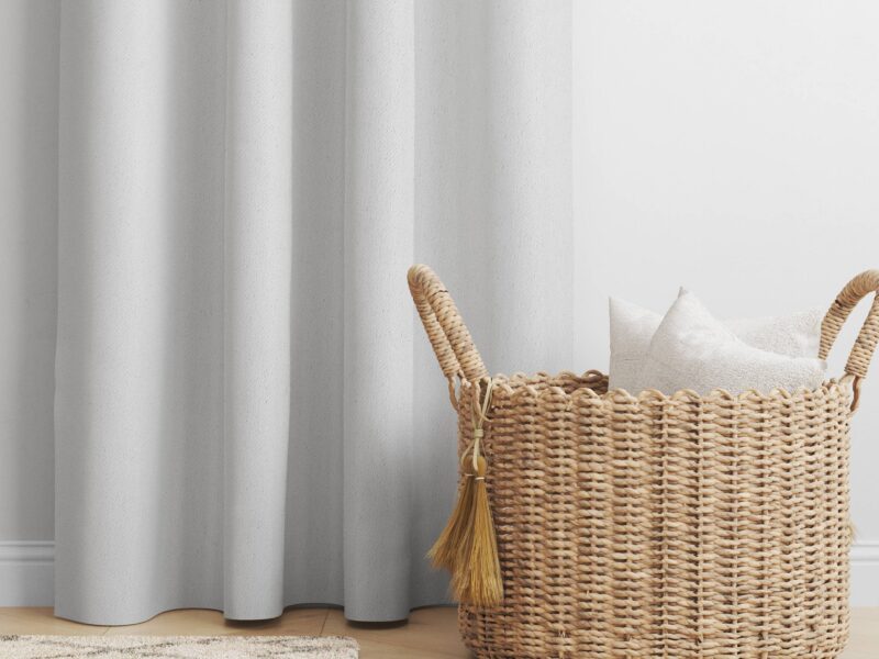 Blackout curtain white by Stofex.