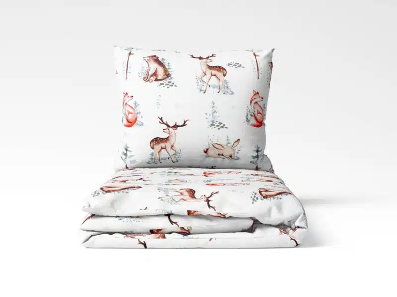 Christmas cotton bed linen deer by Stofex.