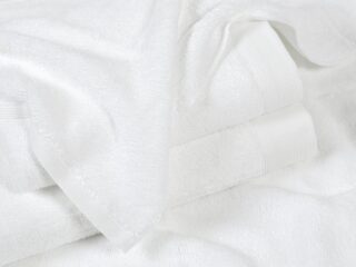 Modal towel and bath white grey by Stofex.